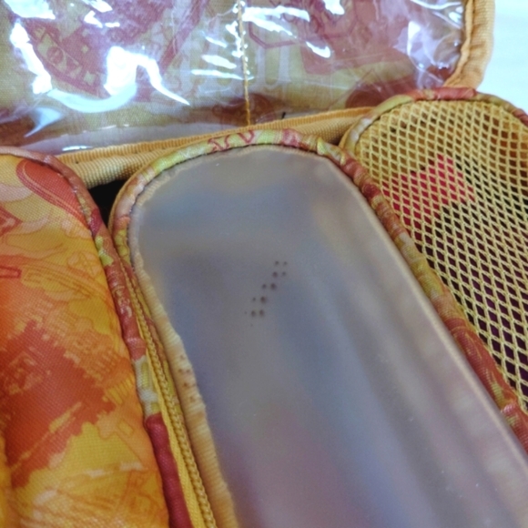 Samantha Brown Tweed Travel Case Toiletry Makeup Accessories Bag Valise 14"x10" - Picture 16 of 16